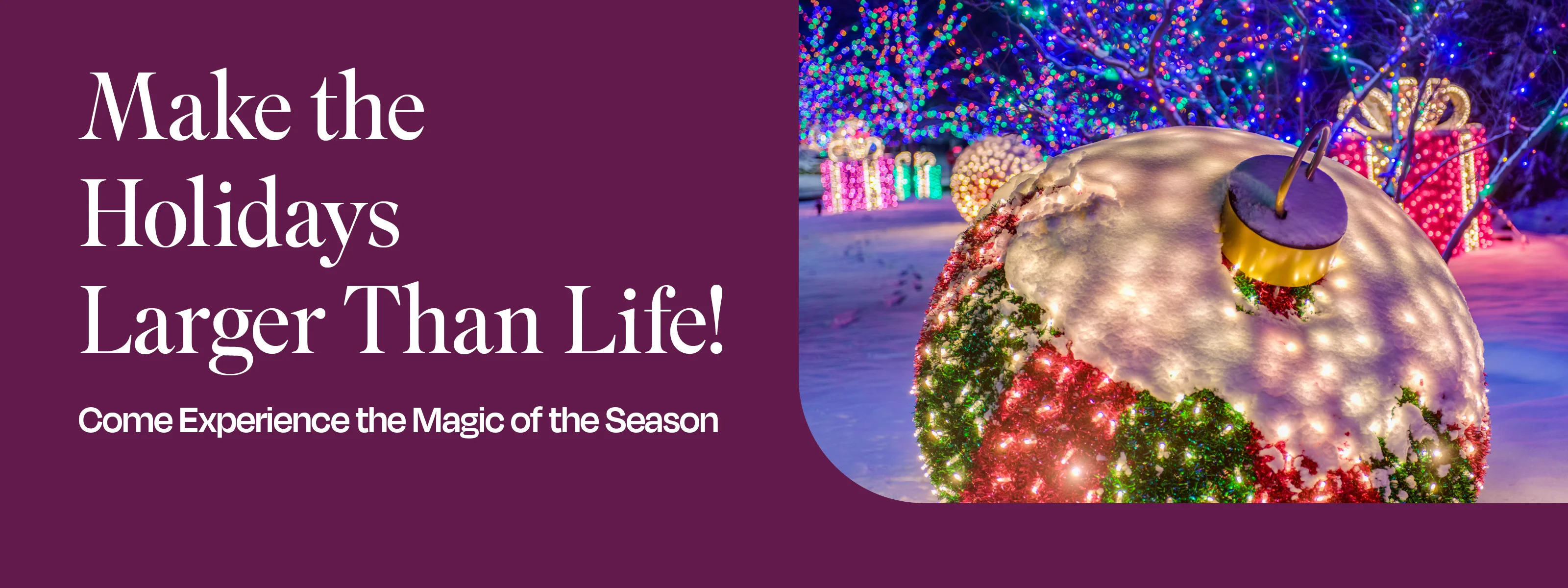 Oversized lawn Christmas tree ornament