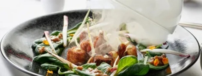 Vapor food presentation